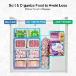iSPECLE Stackable Freezer Organizer Bins - 4 Pack