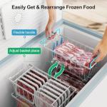 iSPECLE Stackable Freezer Organizer Bins - 4 Pack