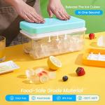 PHINOX 64-Piece Ice Cube Tray Set with Bin
