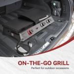 3-Burner Portable Propane Griddle with Side Burner