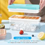 PHINOX 64-Piece Ice Cube Tray Set with Bin