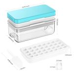 PHINOX 64-Piece Ice Cube Tray Set with Bin