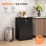 HOMCOM 3 Cu.Ft Mini Countertop Freezer, Black
