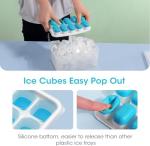 DOQAUS Stackable Silicone Ice Cube Tray Set