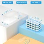 DOQAUS Stackable Silicone Ice Cube Tray Set