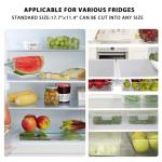 15PCS Washable Refrigerator Shelf Mats - White