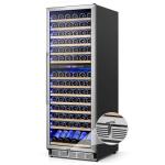 24-Inch Wine Cooler, 180-Bottle Dual Zone Fridge