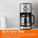 Programmable Coffee Maker with Carafe and Filter