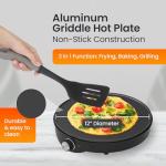 Morning Star 12-Inch Nonstick Electric Crepe Maker