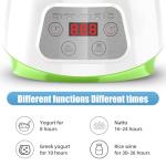 Electric Greek Yogurt Maker with Timer and Strainer