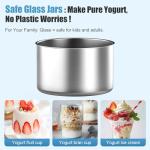 Electric Greek Yogurt Maker with Timer and Strainer