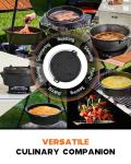 DARTMOOR 9 Quart Pre-Seasoned Cast Iron Dutch Oven