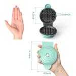 CROWNFUL 4" Mini Waffle Maker - Easy to Clean