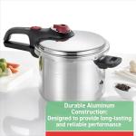 T-fal 6-Quart Pressure Cooker, Aluminum Silver