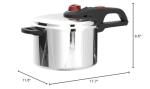 T-fal 6-Quart Pressure Cooker, Aluminum Silver