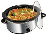 Better Chef 3-Quart Oval Slow Cooker with Glass Lid