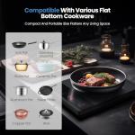 Portable Electric Hot Plate with Timer and Safety Lock