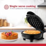 Holstein Mini Waffle Maker - Quick & Easy 4-Inch Waffles