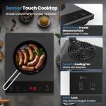 Portable Electric Hot Plate with Timer and Safety Lock