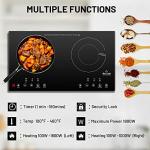 Duxtop 1800W Portable Induction Cooktop with 2 Burners