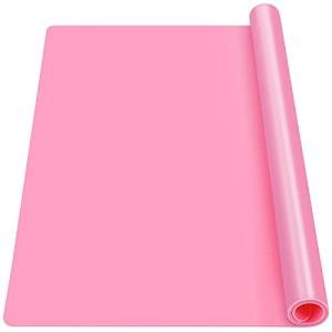Pink Silicone Craft and Countertop Mat 27.6" x 19.7