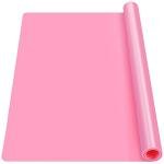 Pink Silicone Craft and Countertop Mat 27.6" x 19.7