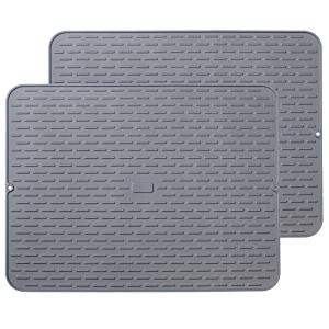 Extra Large Silicone Dish Drying Mats - Set of 2