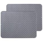 Extra Large Silicone Dish Drying Mats - Set of 2