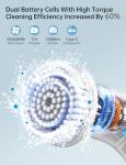Vaxbree Electric Spin Scrubber with 8 Brush Heads
