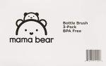 Mama Bear Bottle Brush Set of 3, White