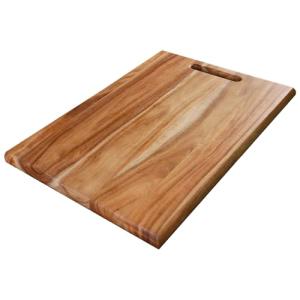 Acacia Wood Cutting Board with Handle, 15"x9.5