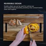 Acacia Wood Cutting Board with Handle, 15"x9.5