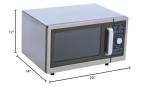 Commercial Microwave with Dial Control, 1000 Watts