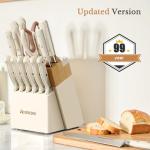 14-Piece Astercook Stainless Steel Knife Set