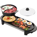 2-in-1 Electric Hot Pot and Grill Combo