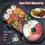 2-in-1 Electric Hot Pot and Grill Combo