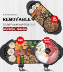 2-in-1 Electric Hot Pot and Grill Combo