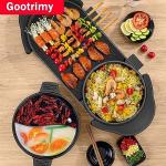 2-in-1 Electric Hot Pot and Grill Combo