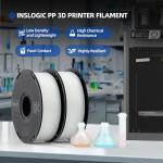 Natural 1.75mm Polypropylene 3D Printer Filament