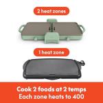 Bella Fold-n-Store Dual Temp Griddle, 1500 Watt