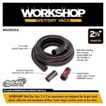 Long 13-Foot Hose for Wet/Dry Vacuum