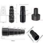 Universal Vacuum Hose Adapter Kit - 5 Pieces