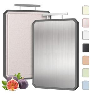 Stainless Steel 2-in-1 Cutting Board with Handle