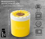 Ceramic Sunflower Butter Keeper with Non-Slip Design