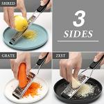 Cambom Heavy Duty Lemon Zester Grater Set