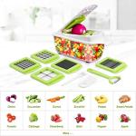 5-Blade Food Dicer and Chopper, Light Green
