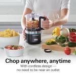 Hamilton Beach Mini Cordless Food Processor, 4 Cup