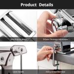 METLUCK Stainless Steel Manual Pasta Maker Machine