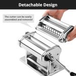 METLUCK Stainless Steel Manual Pasta Maker Machine