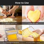 METLUCK Stainless Steel Manual Pasta Maker Machine